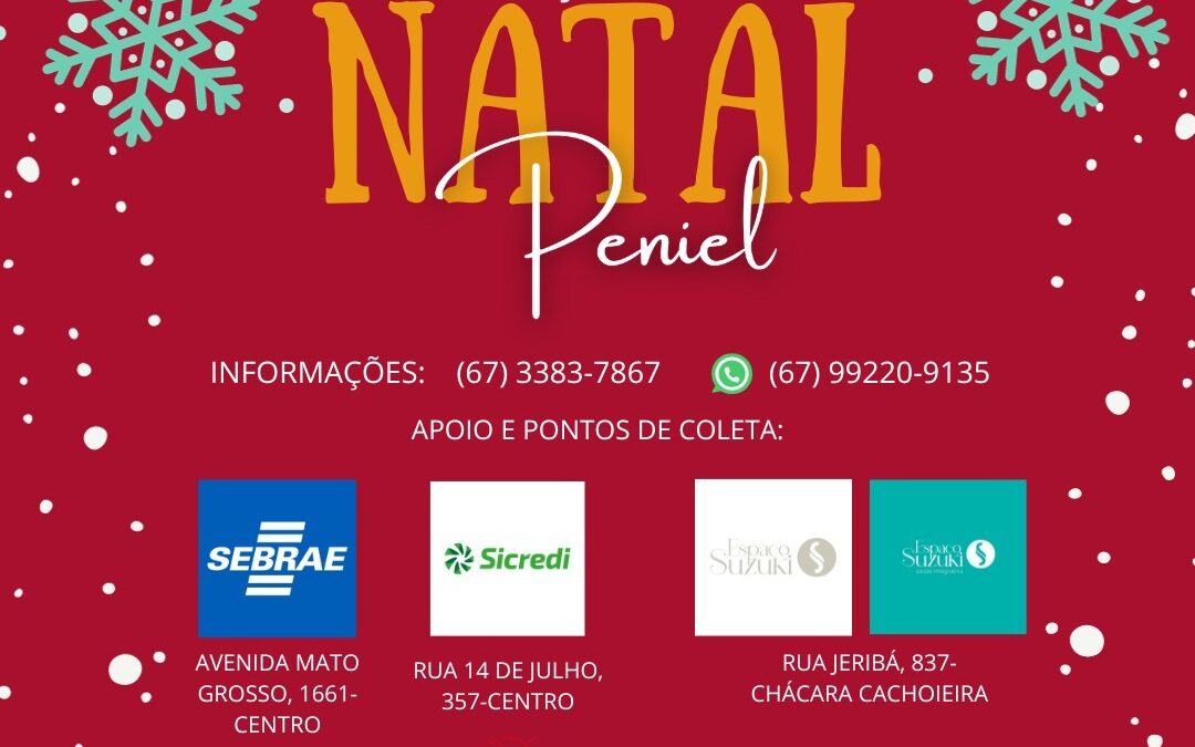 Casa Peniel realiza arrecadações para Edição Especial Bazar Solidário de Natal durante o mês de novembro.